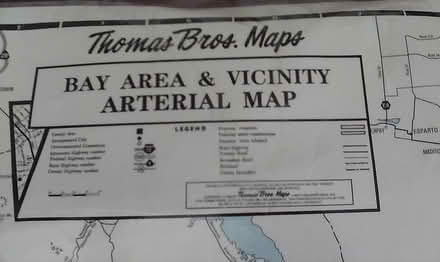 Photo of free Lg Laminated Bay Area Arterial Map (Oakland) #2
