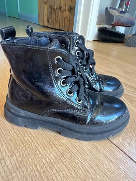 Photo of free Black boots child size 8 (Totteridge, High Wycombe, HP13) #1