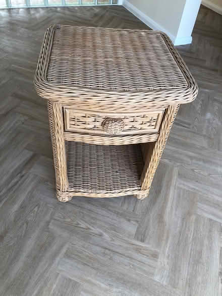 Photo of free Rattan bedside table (Chislehurst BR7) #1
