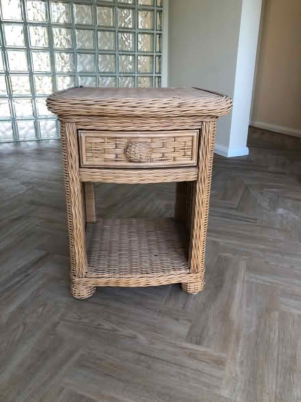 Photo of free Rattan bedside table (Chislehurst BR7) #2
