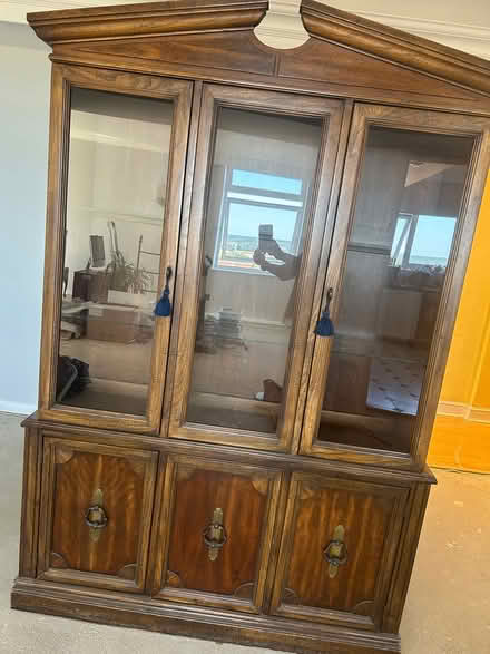 Photo of free Wooden Display Cabinet (Chigwell, IG7) #1