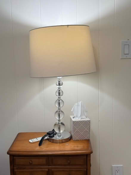 Photo of free Tall glass lamp (West Medford) #1