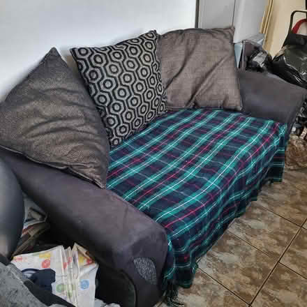 Photo of free Comfy Gray Sofa (Pudsey LS28) #1
