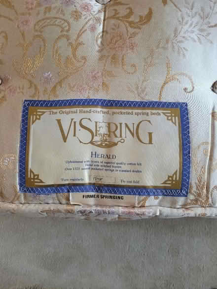 Photo of free Double Divan Base With Headboard (Frith Hill GU7) #3