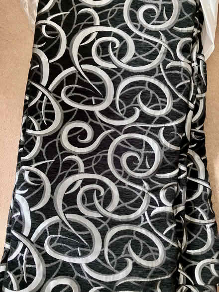 Photo of free Pair of black & silver curtains (Cookley DY10) #1