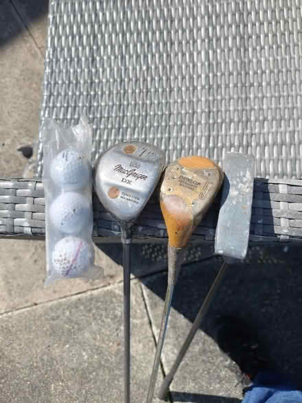 Photo of free Three golf clubs and 4 ball's (Fazakerley L11) #1