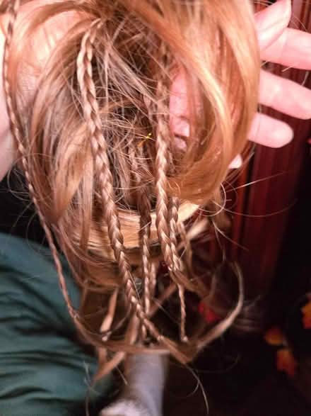 Photo of free 2 golden brown fake hair scrunchies (Eastville BS5) #2