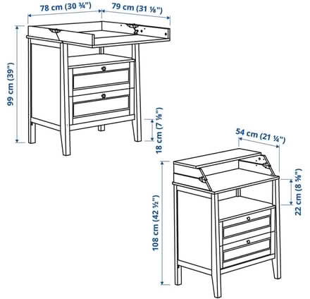 Photo of free Chest of drawers / changing table (Piccadilly Circus SW1Y) #2
