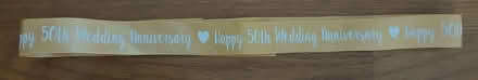 Photo of free 50th wedding anniversary gold cake ribbon (Kings Heath B14) #2