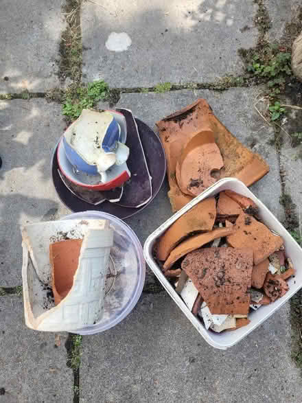 Photo of free Broken China, clay pots and tiles (Shenley Fields B29) #1