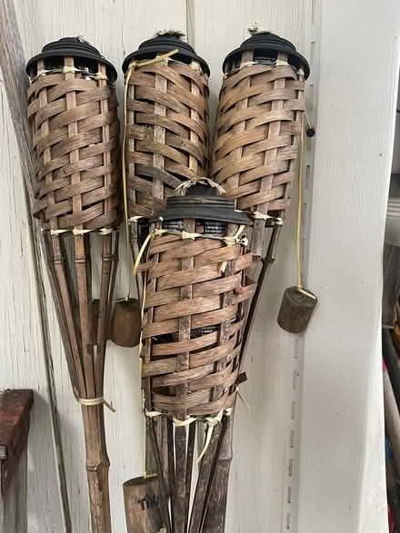 Photo of free 4 tiki lamps (Burlington) #1