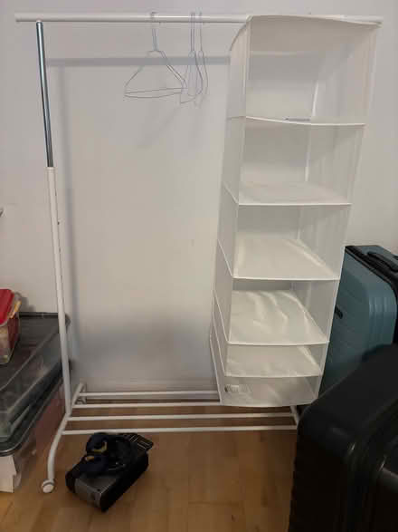 Photo of free IKEA hanging rail and shelves (Limehouse E14) #1