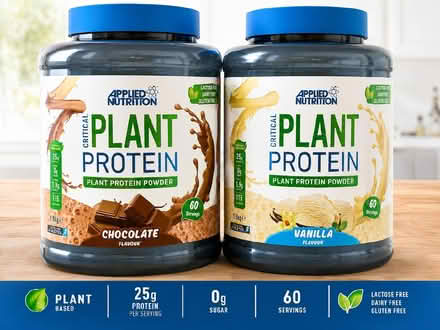 Photo of free 2 tubs of Applied nutrician plant protein powders (Hampden Park BN22) #1