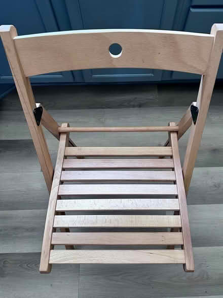Photo of free beechwood folding chair (Evanston (Brothers K)) #2