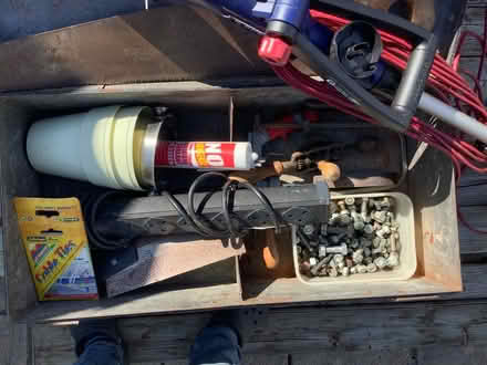 Photo of free Metal box of tools plus a strimmer (Benhall GL51) #2