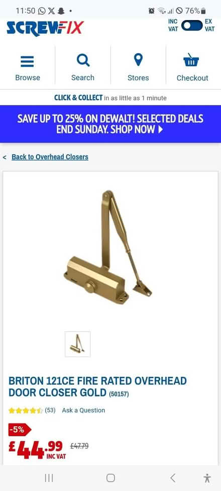 Photo of free Golden door closer (SW16 norbury) #1