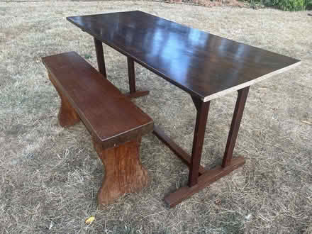 Photo of free Table with bench (Middle Barton OX7) #1