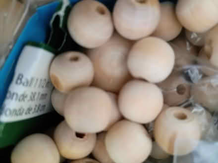 Photo of free Crackers Tin w/ wood Beads (Vacaville) #3