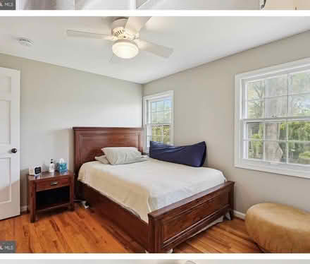 Photo of free Full Side Wood Bed & Nightstand (Downtown Crown Gaithersburg) #1
