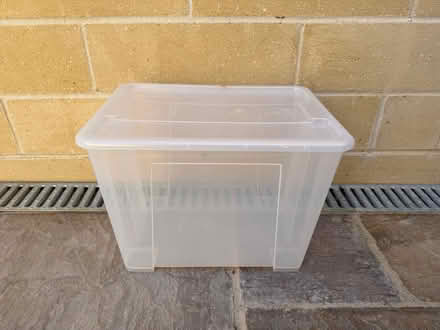 Photo of free Plastic box with lid (Weston BA1) #1