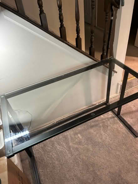 Photo of free Glass topped desk (Somerset, NJ, off DeMott Lane) #2