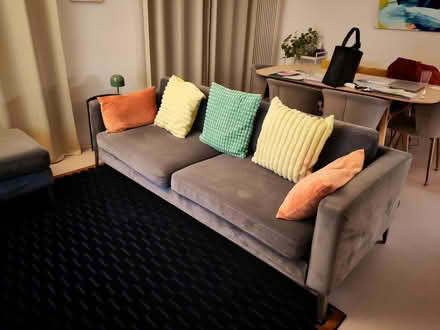 Photo of free 3 Seater sofa bed and footstool (N2) #1