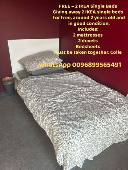 Photo of free 4 IKEA Single Beds Giving away (West Norwood SE27) #2