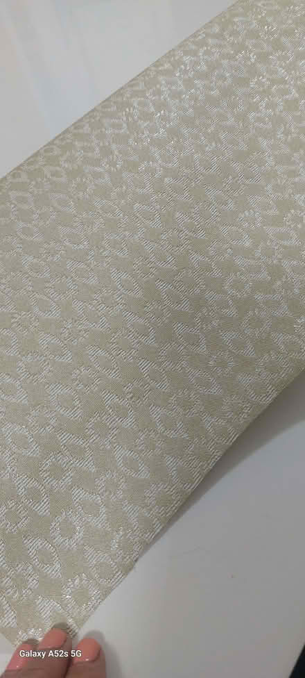 Photo of free Almost full roll of cream texture wallpaper (Town Parks BT15) #2
