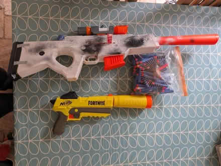 Photo of free Nerf Fortnite sniper rifle & pistol (Knighton LE2) #1