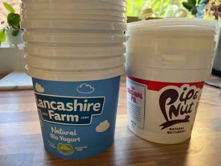 Photo of free Yoghurt/peanut butter pots (East Oxford OX4) #2