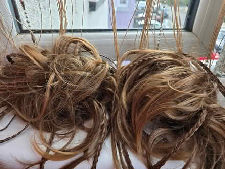 Photo of free 2 golden brown fake hair scrunchies (Eastville BS5) #1