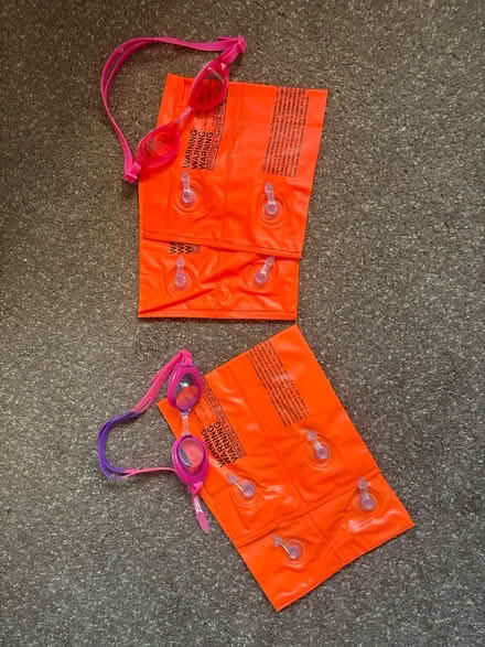 Photo of free 2 sets of armbands and goggles (St Leonard’s on Sea TN38) #1