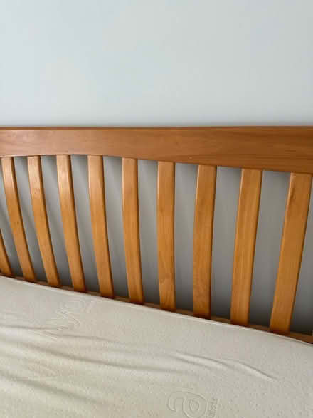 Photo of free Pine double bed & mattress (L4 - Walton - Liverpool) #2