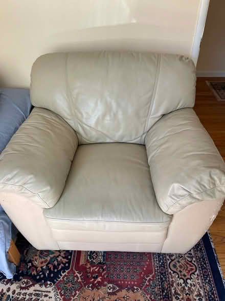 Photo of free Leather beige chair (Sunnyvale) #1