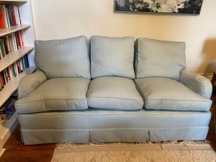 Photo of free Sofa 3-seater light blue (Jesmond NE2) #1