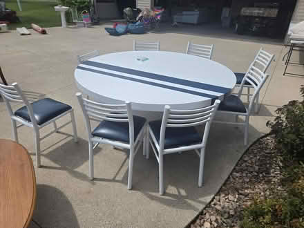 Photo of free Round table and 8 chairs (Combined locks) #2