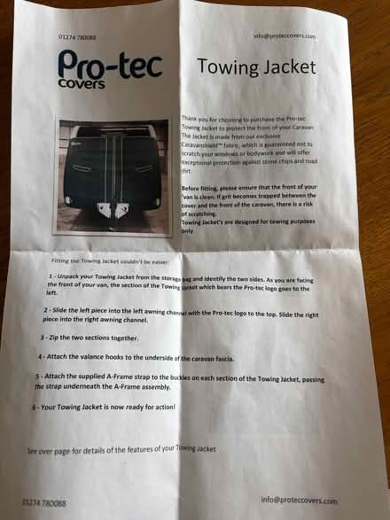 Photo of free Caravan Tow Cover (Billericay CM11) #1