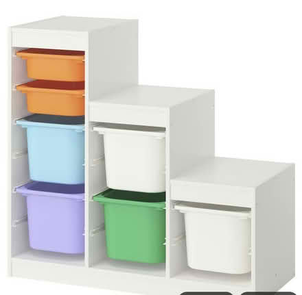 Photo of free TROFAST box unit with RED BASKETS (The Nurserylands TW12) #1