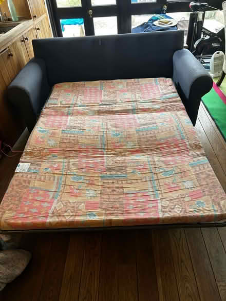 Photo of free Blue sofa bed (Hildenborough TN11) #1