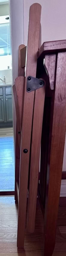 Photo of free beechwood folding chair (Evanston (Brothers K)) #3