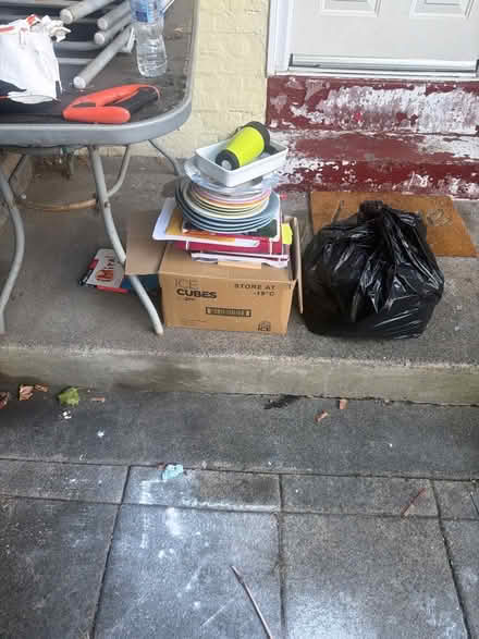 Photo of free Plates, garden chairs and table (Brockley SE4) #1