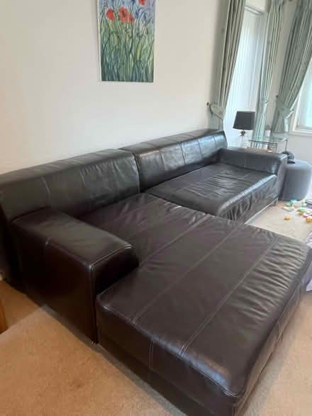 Photo of free Leather sofa (Bromley BR2) #2