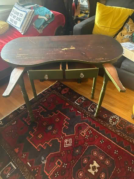 Photo of free Olive green console table (Petworth) #2
