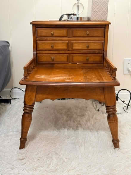 Photo of free Beautiful antique end table (West Medford) #1