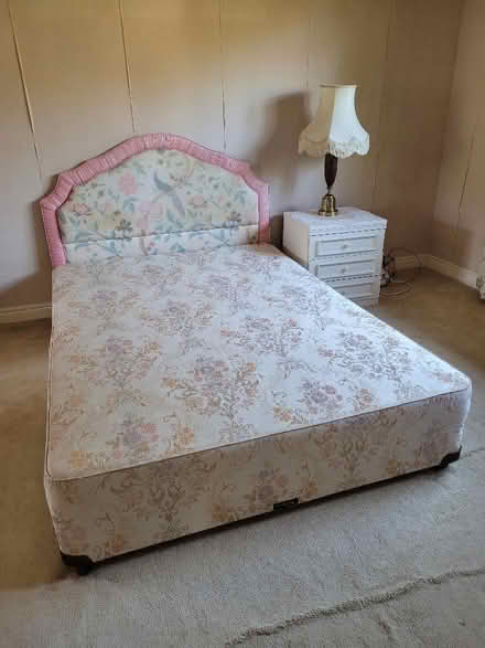 Photo of free Double Divan Base With Headboard (Frith Hill GU7) #1