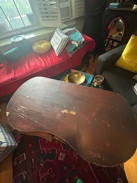 Photo of free Olive green console table (Petworth) #3