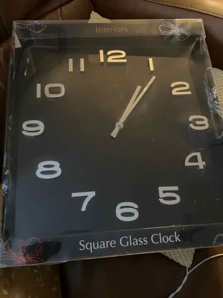 Photo of free Square glass clock (Havant. Po9) #1