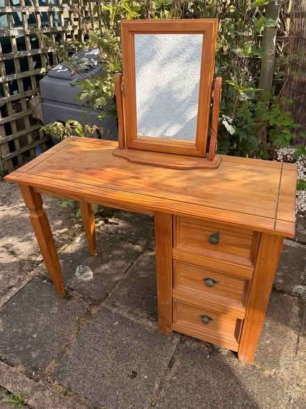 Photo of free Dressing Table, Chest of drawers x2, wooden chair. (Lamonby CA11) #2