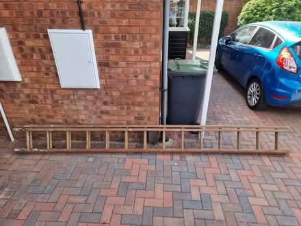 Photo of free Wooden extension ladder (Brickhill MK41) #1