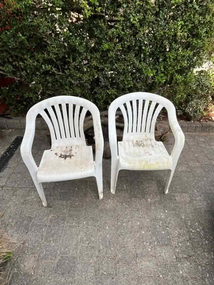 Photo of free 2 upvc chairs (The Cedars Estate WD3) #1